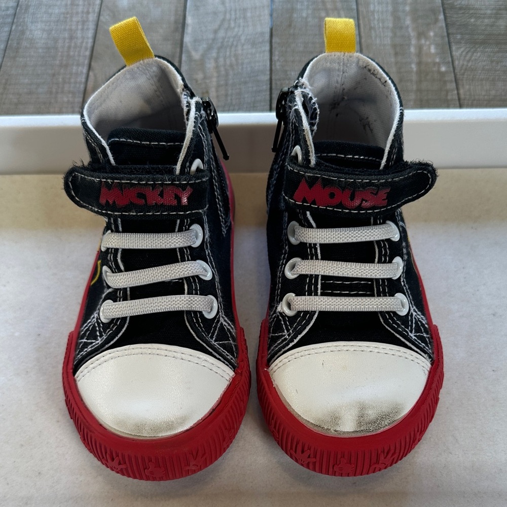 Disney Mickey Mouse Kids Toddler Hi-top Sneakers